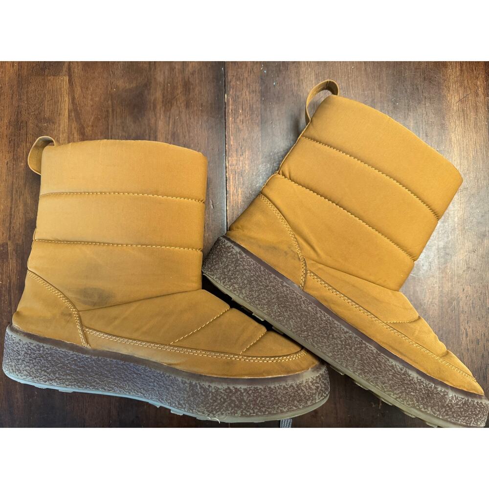 Madewell The Toasty Puffer Boot toffee/brown women's 10
